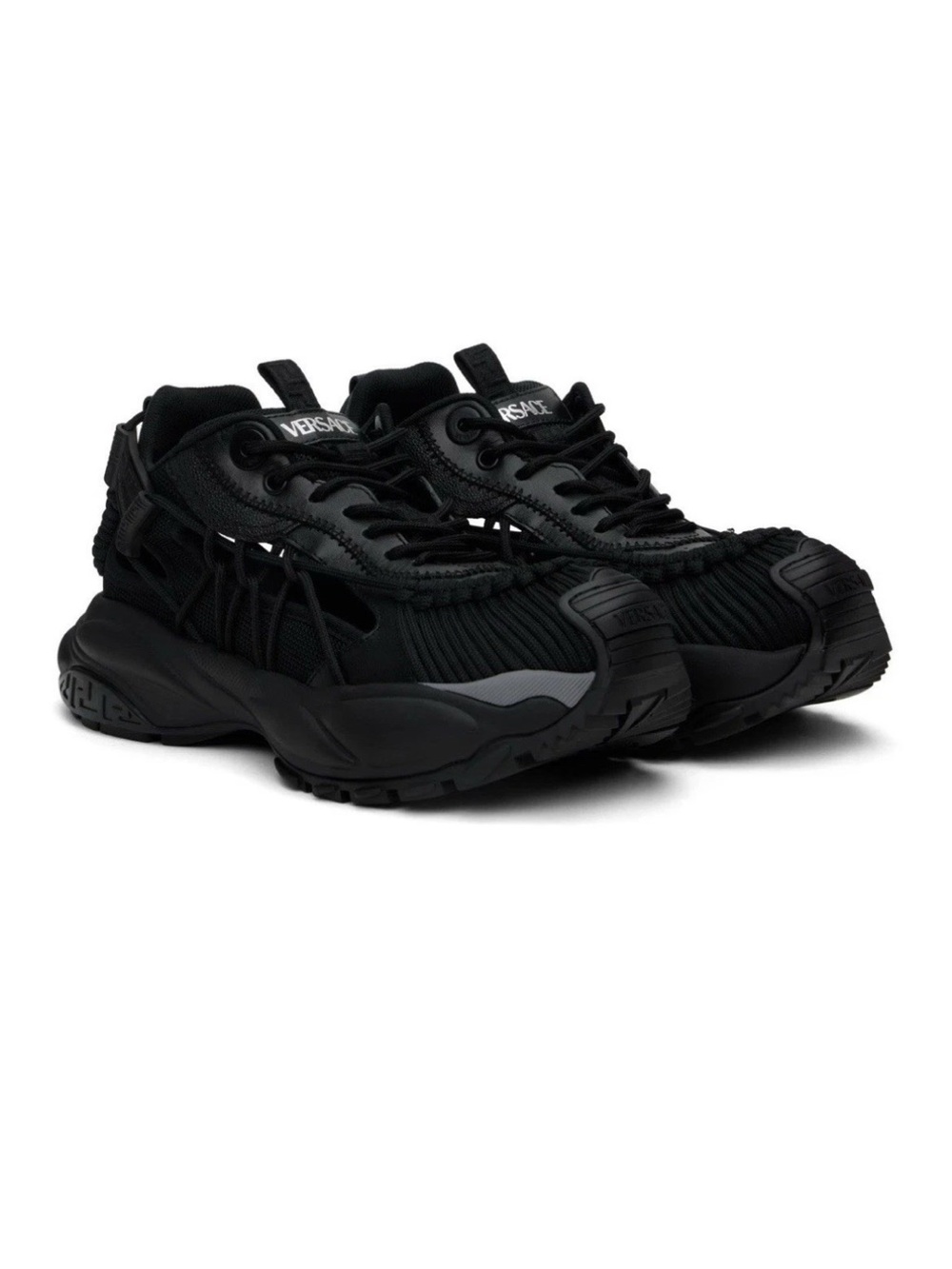 Versace Woman Black Performance Trail Sneakers SZ 40 - Picture 7 of 10